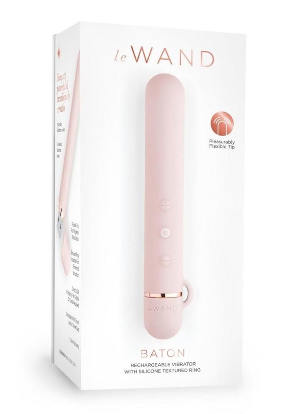 Le Wand Baton Rechargeable Silicone Vibrator - Rose Gold