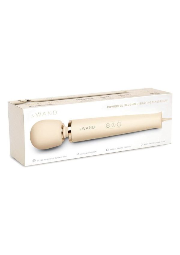 Le Wand Plugin Vibrating Massager - Cream