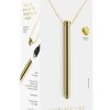 Le Wand Vibrating Necklace Rechargeable Silicone Discreet Vibrator - Gold