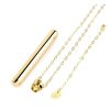 Le Wand Vibrating Necklace Rechargeable Silicone Discreet Vibrator - Gold