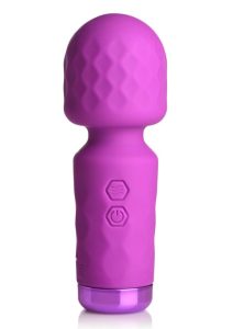 Bang! 10X Mini Silicone Rechargeable Wand - Purple