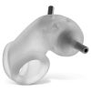 Airlock Electro Air-Lite Vented Silicone Chastity - Clear Ice
