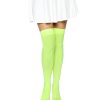 Leg Avenue Nylon Over The Knee - O/S - Neon Green