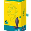 Satisfyer Power Plug Rechargeable Silicone Connect App Anal Plug - Plum