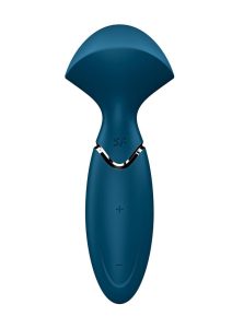 Satisfyer Mini Wand-er Rechargeable Silicone Massager - Blue