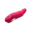 Gossip Blasters 10X Rechargeable Silicone Thrusting Vibrator - Magenta