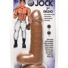 Jock Baseball Brian Dildo with Balls 7in - Caramel