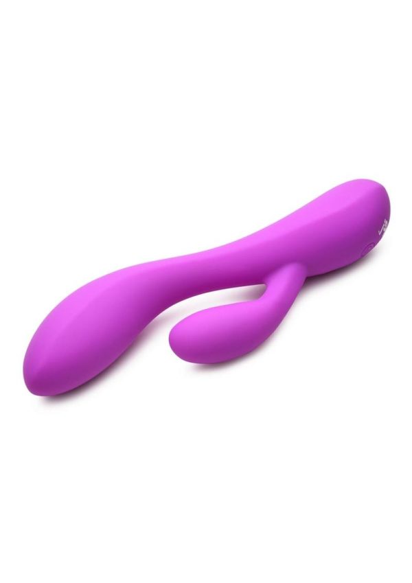 Bang! 10X Flexible Rechargeable Silicone Rabbit - Purple