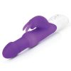 Rabbit Essentials Silicone Rechargeable Pearls Rabbit Vibrator - Purple