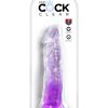 King Cock Clear Dildo 8in - Purple
