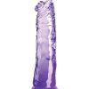 King Cock Clear Dildo 8in - Purple