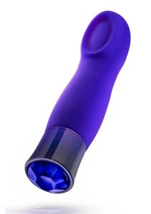 Oh My Gem Mystery Rechargeable Silicone G-Spot Vibrator - Sapphire