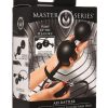Master Series Ass Rattler Weighted Inflatable Silicone Anal Plug - Black