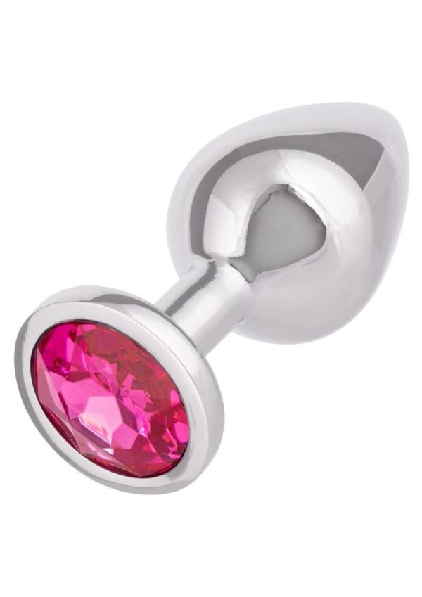 Jewel Rose Aluminum Anal Plug - Large - Pink