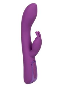 Jack Rabbit Elite Warming Rabbit Rechargeable Silicone Vibrator with Clitoral Stimulator - Purple