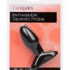 Anal Toys Rechargeable Tapered Probe Silicone Anal Stimulator - Black