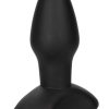Anal Toys Rechargeable Tapered Probe Silicone Anal Stimulator - Black