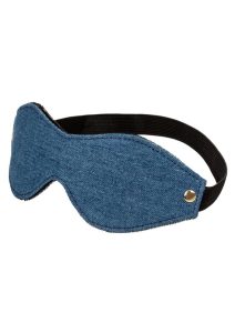 Ride `em Premium Denim Collection Eye Mask - Blue