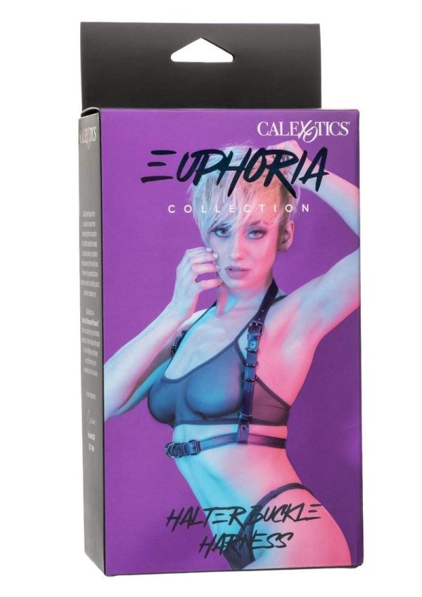 Euphoria Collection Halter Buckle Harness - Black