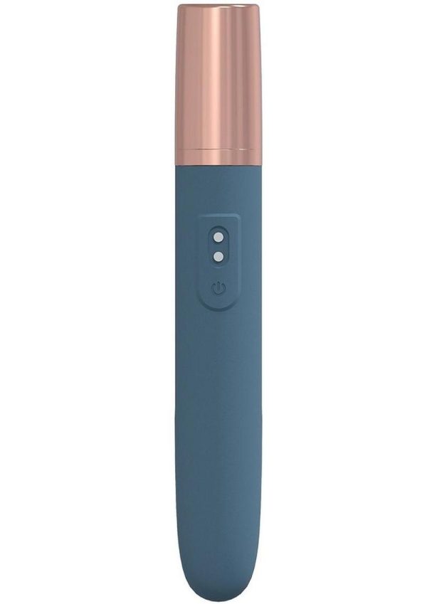 LoveLine The Traveler Rechargeable 10 Speed Travel Vibrator - Blue