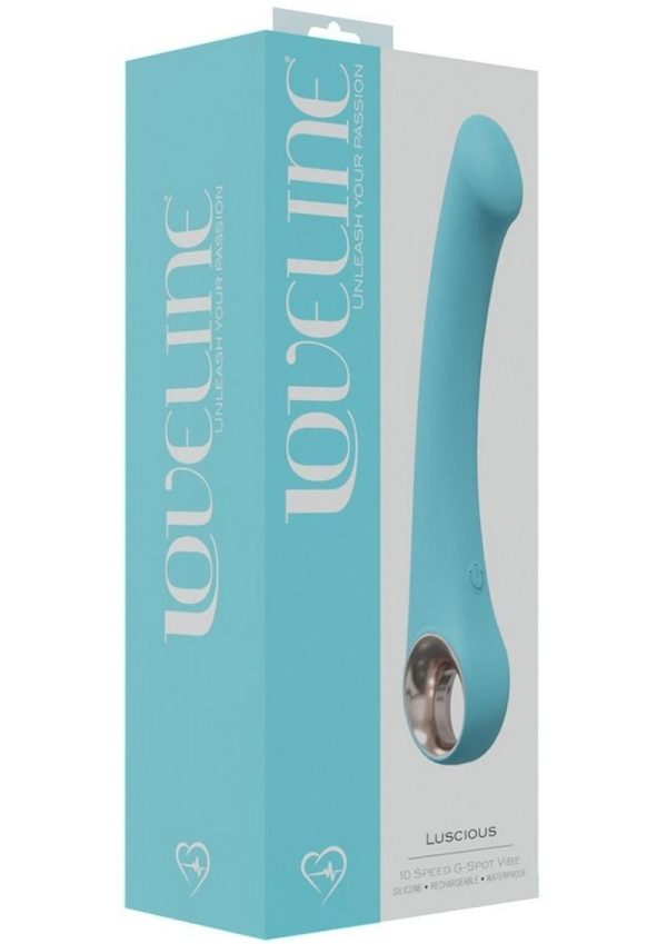 LoveLine Luscious Rechargeable 10 Speed G-Spot Vibrator - Blue