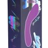 Swan Mini Swan Wand Rechargeable Silicone Glow in the Dark Massager - Purple