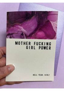 Warm Human Girl Power Greeting Card