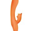 Goddess Lavish Desire Rechargeable Silicone Vibrator - Orange