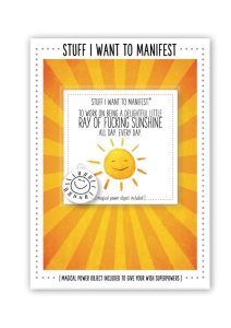 Warm Human Manifest Greeting Card - Sunshine