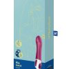 Satisfyer Big Heat Rechargeable Silicone Warming Vibrator - Magenta