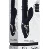 Ring it Home Silicone Rechargeable Vibrator with Clitoral Stimulator - Black