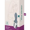 Satisfyer Air Pump Booty 1 Rechargeable Silicone Anal Vibrator - Gray/White