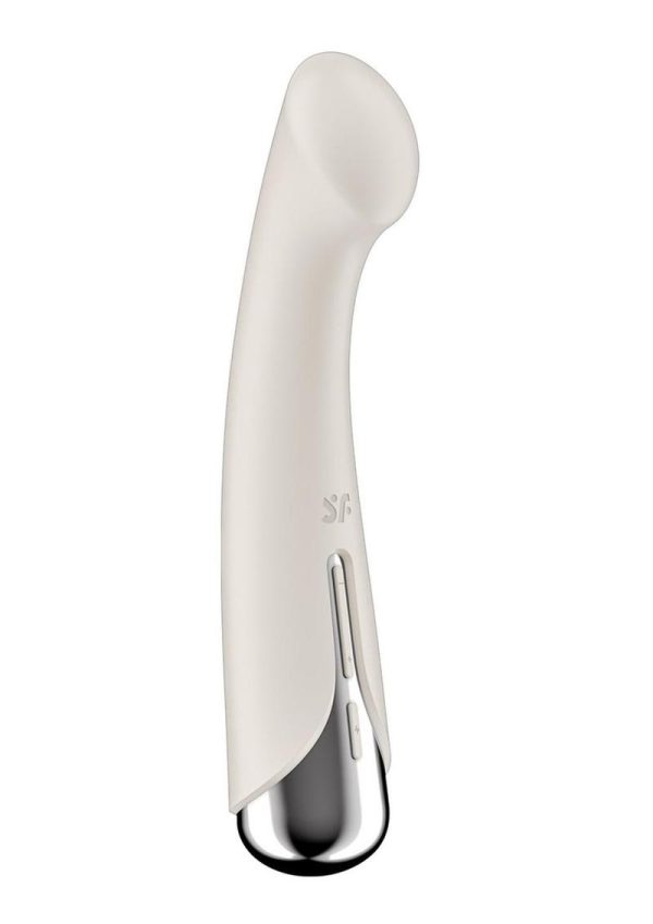 Satisfyer Spinning G-Spot 1 Rechargeable Silicone Vibrator - Beige