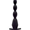 Envy Toys Vibrating Flair Beads Rechargeable Silicone Tapered Anal Beads - Black