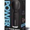 Bodywand Power Wand Rechargeable Silicone Wand Massager 4.5in - Black