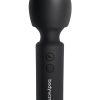 Bodywand Power Wand Rechargeable Silicone Wand Massager 4.5in - Black