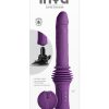 Inya Super Stroker Rechargeable Silicone Thrusing Vibrator - Purple