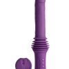 Inya Super Stroker Rechargeable Silicone Thrusing Vibrator - Purple