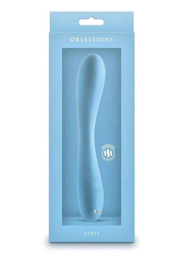 Obsessions Rhett Rechargeable Silicone Vibrator - Blue