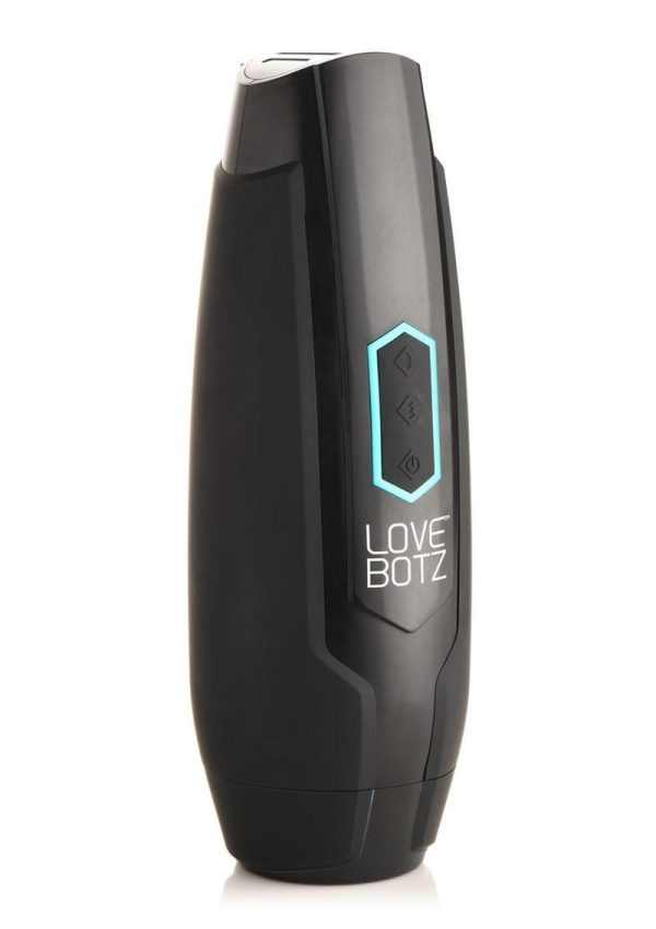 Lovebotz The Milker Max Rechargeable 14X Thrusting and Vibrating Masturbator - Black