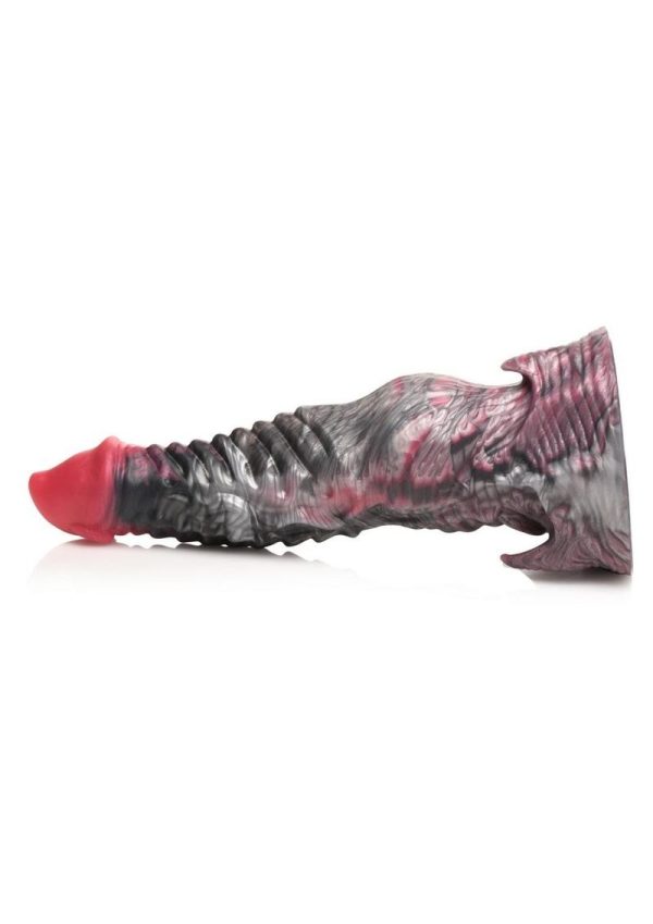 Creature Cocks Hades Silicone Dildo - Medium - Black/Red