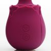Skins Rose Buddies Rose Flutterz Rechargeable Silicone Clitoral Vibrator - Purple