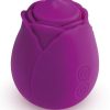Skins Rose Buddies Rose Twirlz Rechargeable Silicone Clitoral Vibrator - Purple
