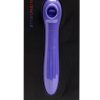 Nu Sensuelle Daisy Rechargeable Silicone Triple Action Thrusting Tongue Suction Vibrator - Ultra Violet