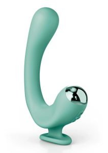 JimmyJane Reflexx Rabbit 2 Rechargeable Silicone Vibrator - Teal