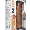 Dr. Skin Platinum Collection Silicone Dr. Phillips Rechargeable Thrusting Dildo with Remote Control 8.5in - Caramel