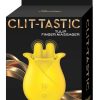 Clit-Tastic Tulip Rechargeable Silicone Finger Massager - Yellow