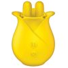 Clit-Tastic Tulip Rechargeable Silicone Finger Massager - Yellow