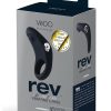 VeDo Rev Silicone Rechargeable Vibrating Cock Ring - Black