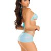 Leg Avenue Rhinestone Mesh Wrap Around Bra Top